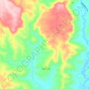 Georgica topographic map, elevation, terrain