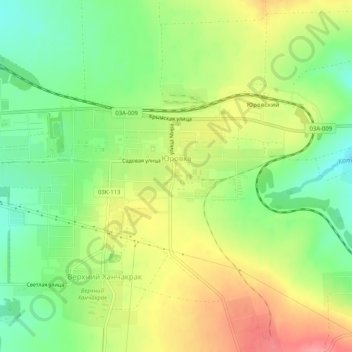Yurovka topographic map, elevation, terrain