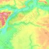 Малинівська селищна громада topographic map, elevation, terrain