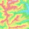 Vallouise topographic map, elevation, terrain