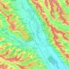 Turceni topographic map, elevation, terrain