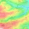River Rivelin topographic map, elevation, terrain
