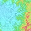 Takahata topographic map, elevation, terrain