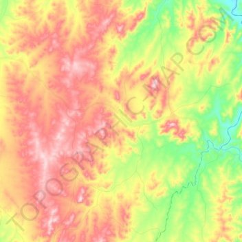 Rugby topographic map, elevation, terrain
