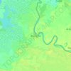 Blangoua topographic map, elevation, terrain