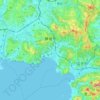 鎌倉市 topographic map, elevation, terrain