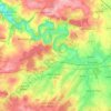 Écouché-les-Vallées topographic map, elevation, terrain