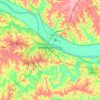 Jefferson City topographic map, elevation, terrain
