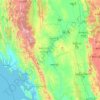 Magway topographic map, elevation, terrain