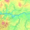 Columbia River Gorge National Scenic Area topographic map, elevation, terrain