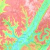 Marion County topographic map, elevation, terrain