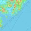 釜山 topographic map, elevation, terrain