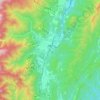 北安曇郡 topographic map, elevation, terrain