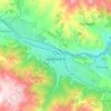 Vanadzor topographic map, elevation, terrain