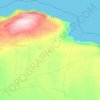 Derna topographic map, elevation, terrain