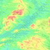 Yli-Kitka topographic map, elevation, terrain