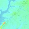 Xã Minh Thạnh topographic map, elevation, terrain