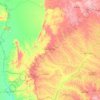 Mato Grosso del Sur topographic map, elevation, terrain