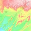 caïdat d'Ifran Atlas Saghir topographic map, elevation, terrain