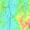 上倉田町 topographic map, elevation, terrain