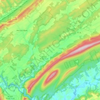 Franklin Township topographic map, elevation, terrain