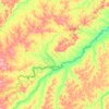 Plácido de Castro topographic map, elevation, terrain