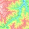 Huacar topographic map, elevation, terrain