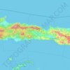 Gorontalo topographic map, elevation, terrain