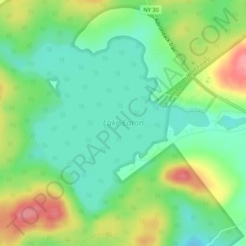 Lake Eaton topographic map, elevation, terrain