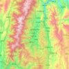 Yuexi County topographic map, elevation, terrain