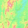 Manhuaçu topographic map, elevation, terrain