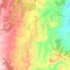 The Oaks topographic map, elevation, terrain