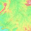 Cruzília topographic map, elevation, terrain