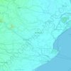 Kendrapara topographic map, elevation, terrain