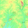 Palmeiras de Goiás topographic map, elevation, terrain