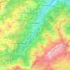 Val-d'Illiez topographic map, elevation, terrain