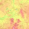 Konin County topographic map, elevation, terrain
