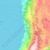 Peshtani topographic map, elevation, terrain