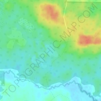 High Lake topographic map, elevation, terrain