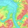 Coblenza topographic map, elevation, terrain