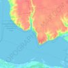 Stanislav rural hromada topographic map, elevation, terrain