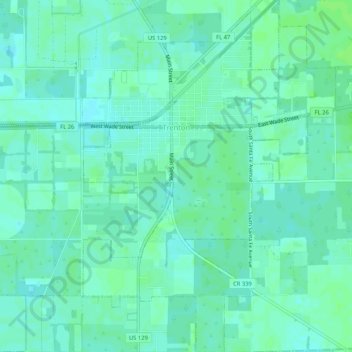 Trenton topographic map, elevation, terrain