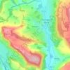 Edensor CP topographic map, elevation, terrain