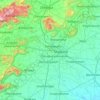 Madurai topographic map, elevation, terrain