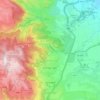 Rosh Pina topographic map, elevation, terrain