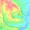 Alfriston topographic map, elevation, terrain