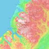Gros Morne National Park topographic map, elevation, terrain