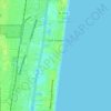 Gulf Stream topographic map, elevation, terrain