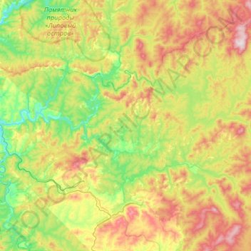 Kaz topographic map, elevation, terrain