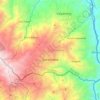 Caramanta topographic map, elevation, terrain